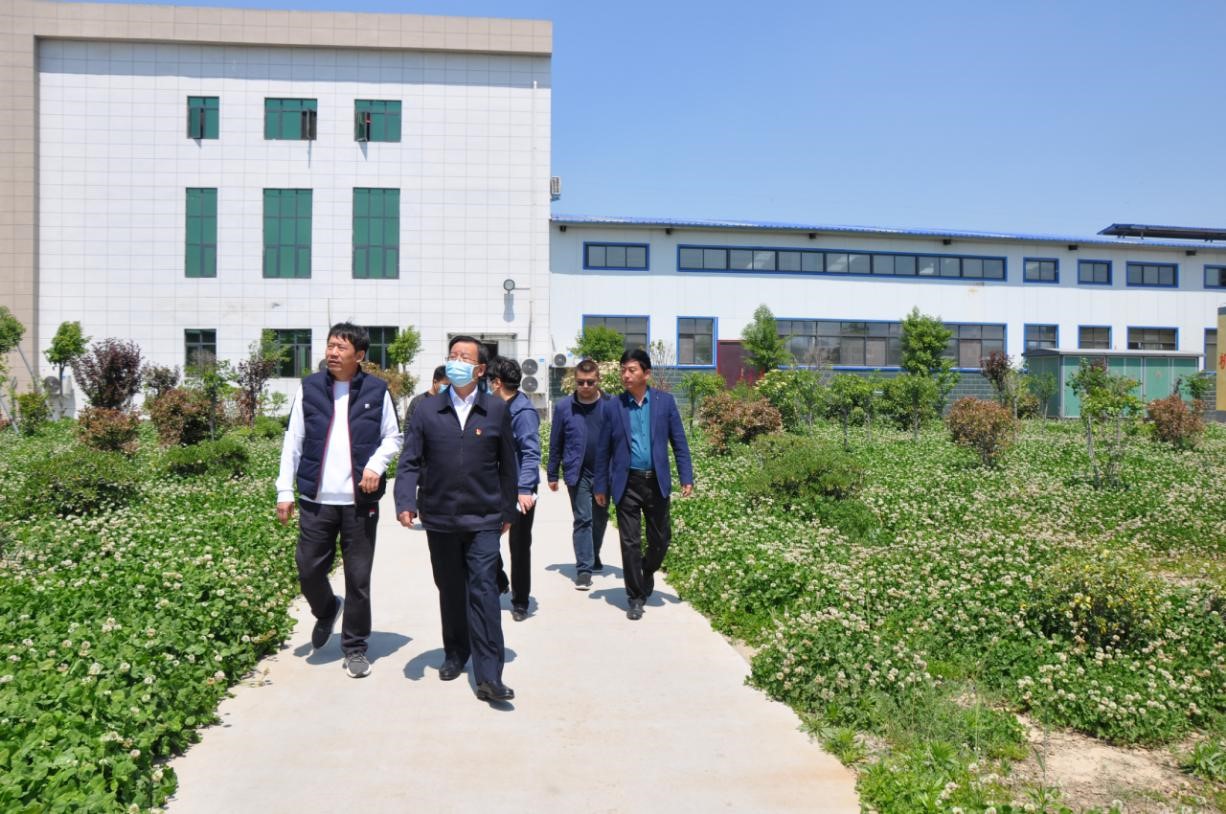 商丘市委常委、宣傳部部長(zhǎng)王全周一行蒞臨睢縣瑞亞牧業(yè)有限公司調(diào)研